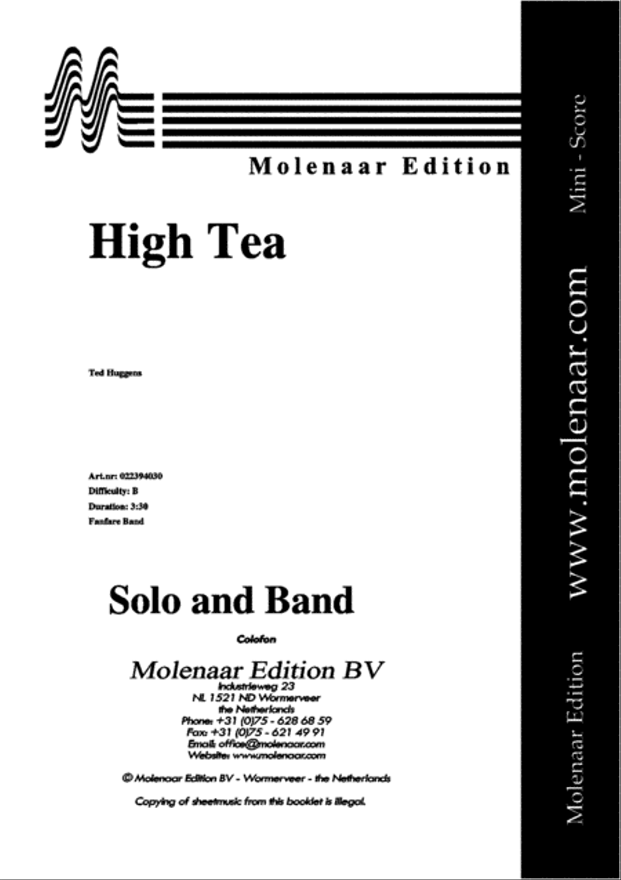 High Tea Fanfare Band scores gallery preview page 2