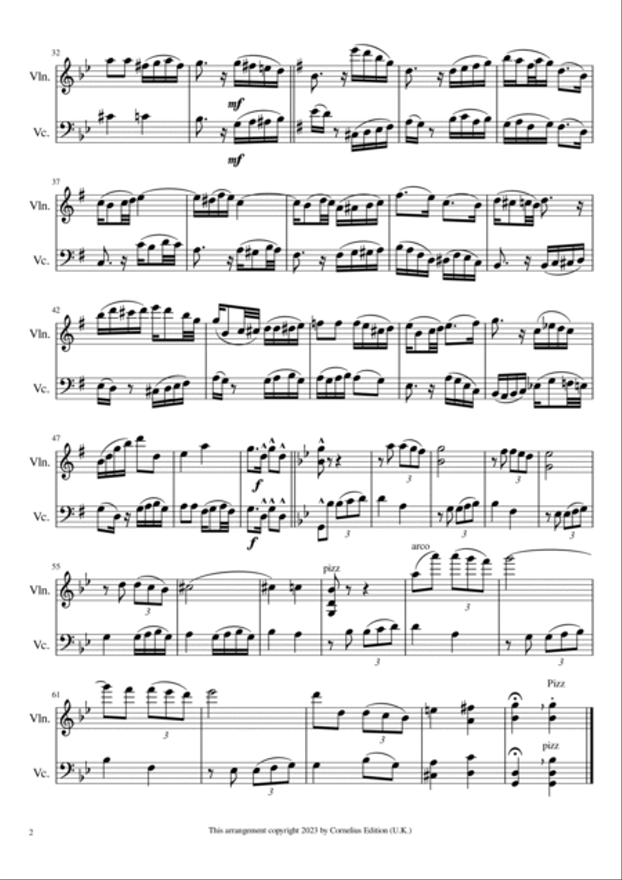 Por Una Cabeza String Duet scores gallery preview page 2