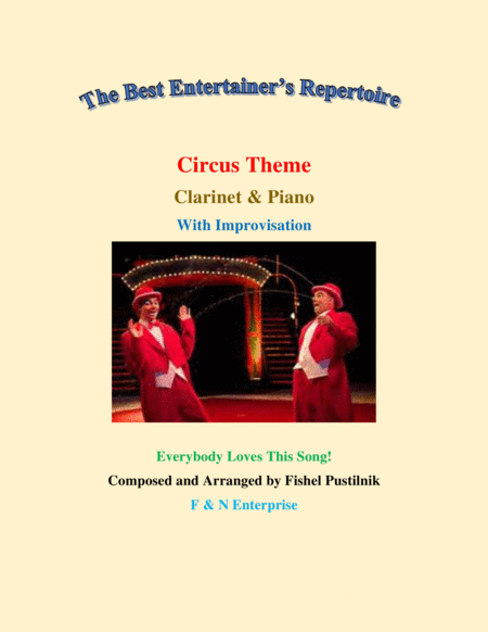"Circus Theme" With Improvisation-Piano Background for Clarinet and Piano image number null