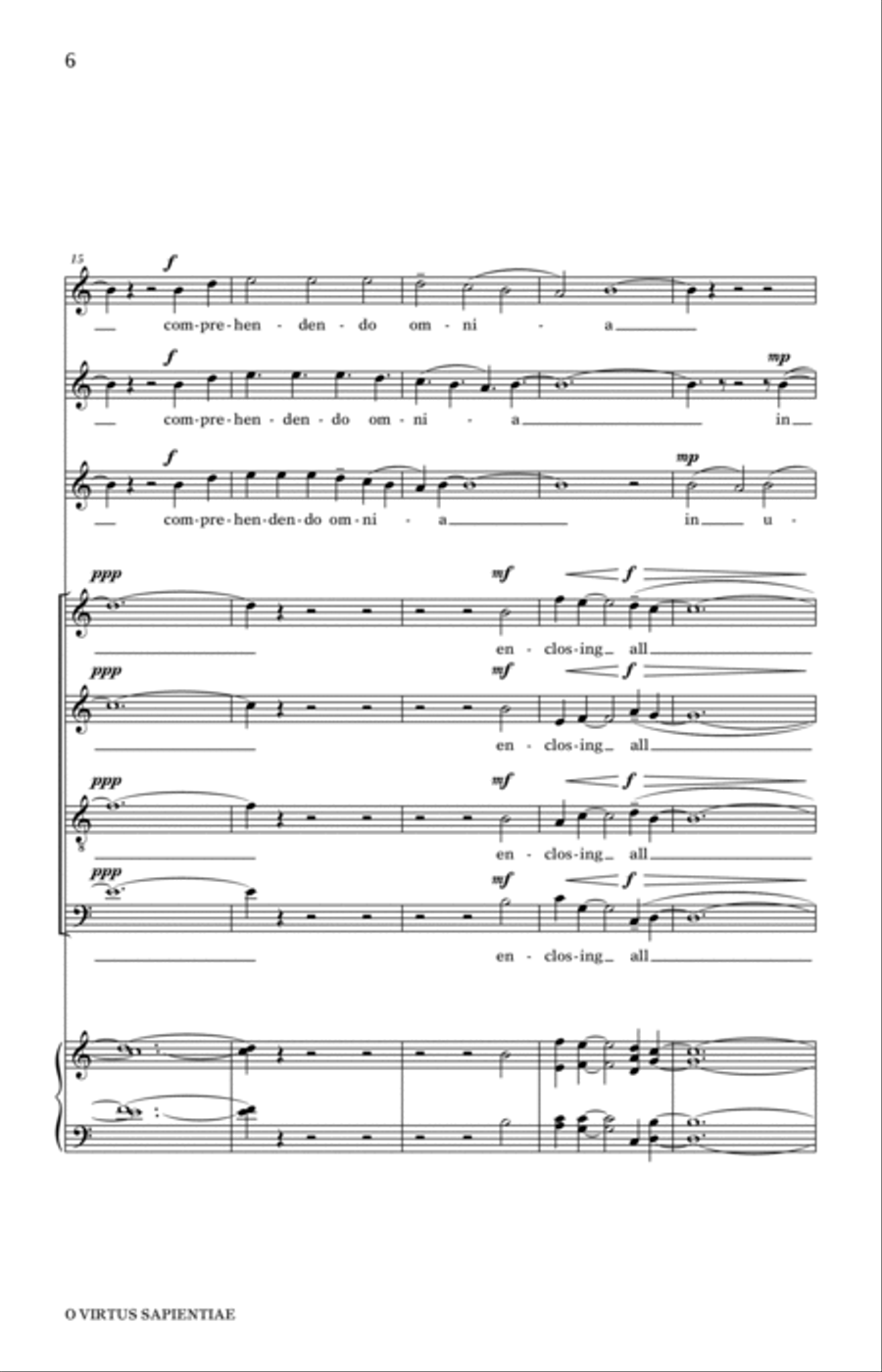 O Virtus Sapientiae O Virtus Sapientiae 4-Part scores gallery preview page 4