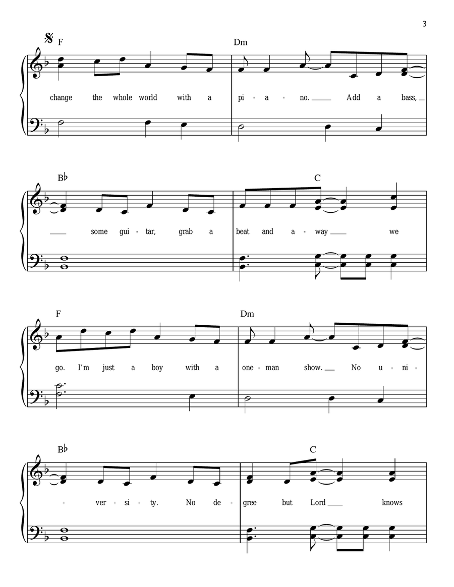 What Do I Know? Easy Piano scores gallery preview page 3