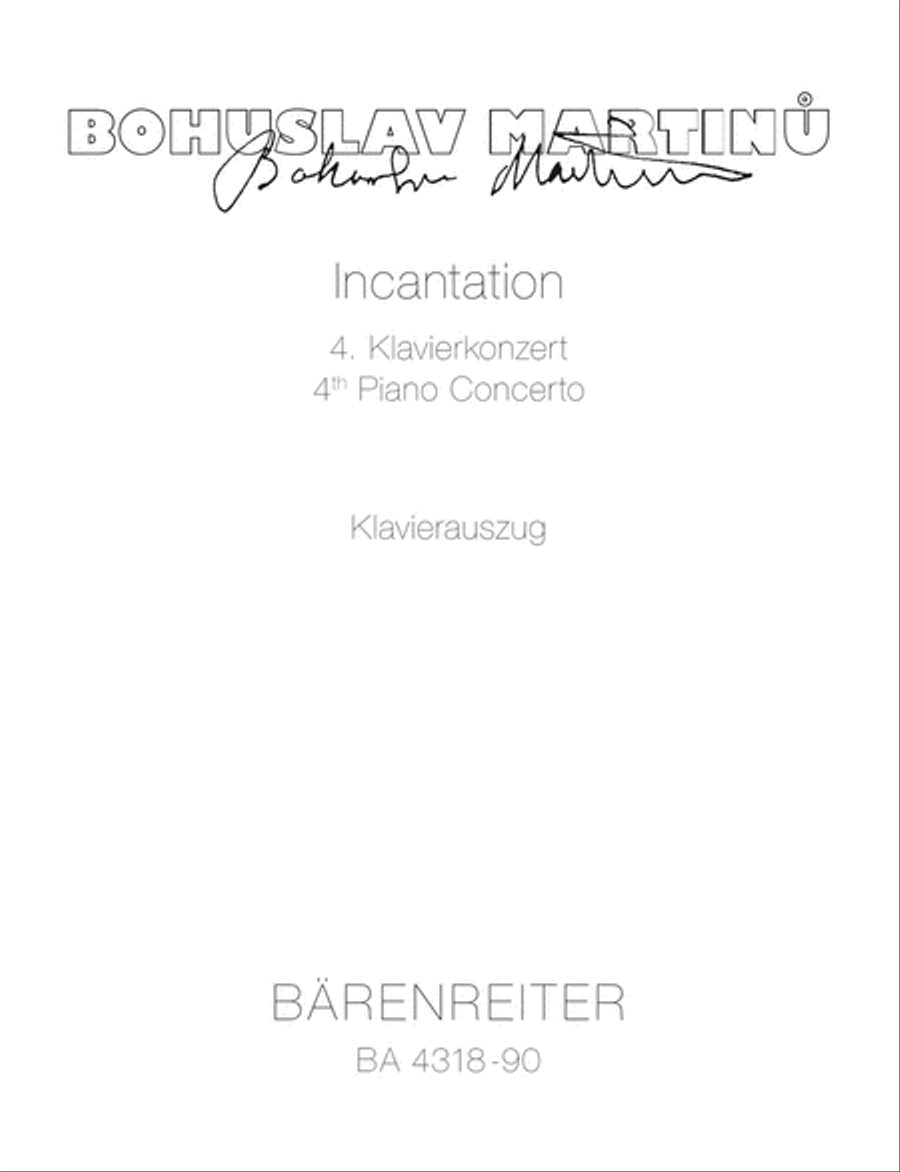 Incantation (1955/56) Piano Solo scores gallery preview page 1