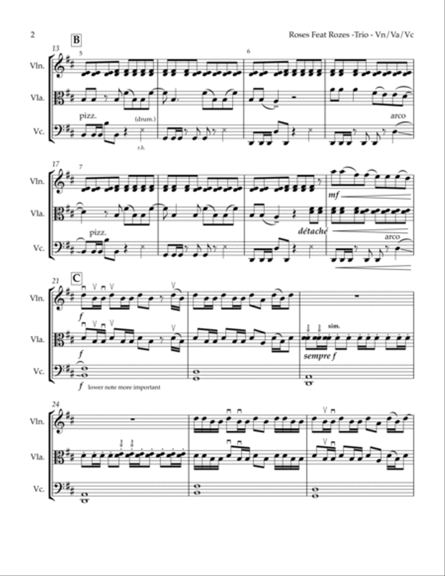 Roses String Trio scores gallery preview page 4