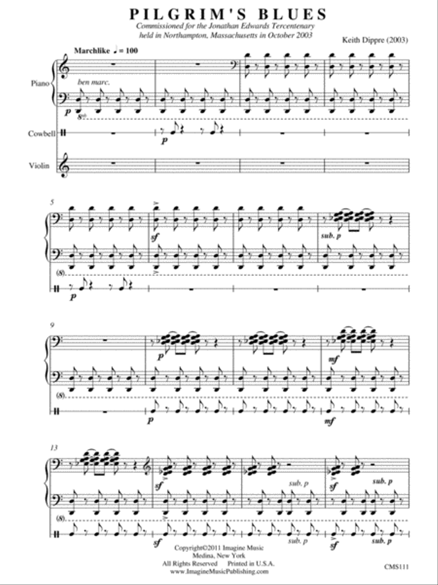 Pilgrim's Blues Violin Solo scores gallery preview page 2