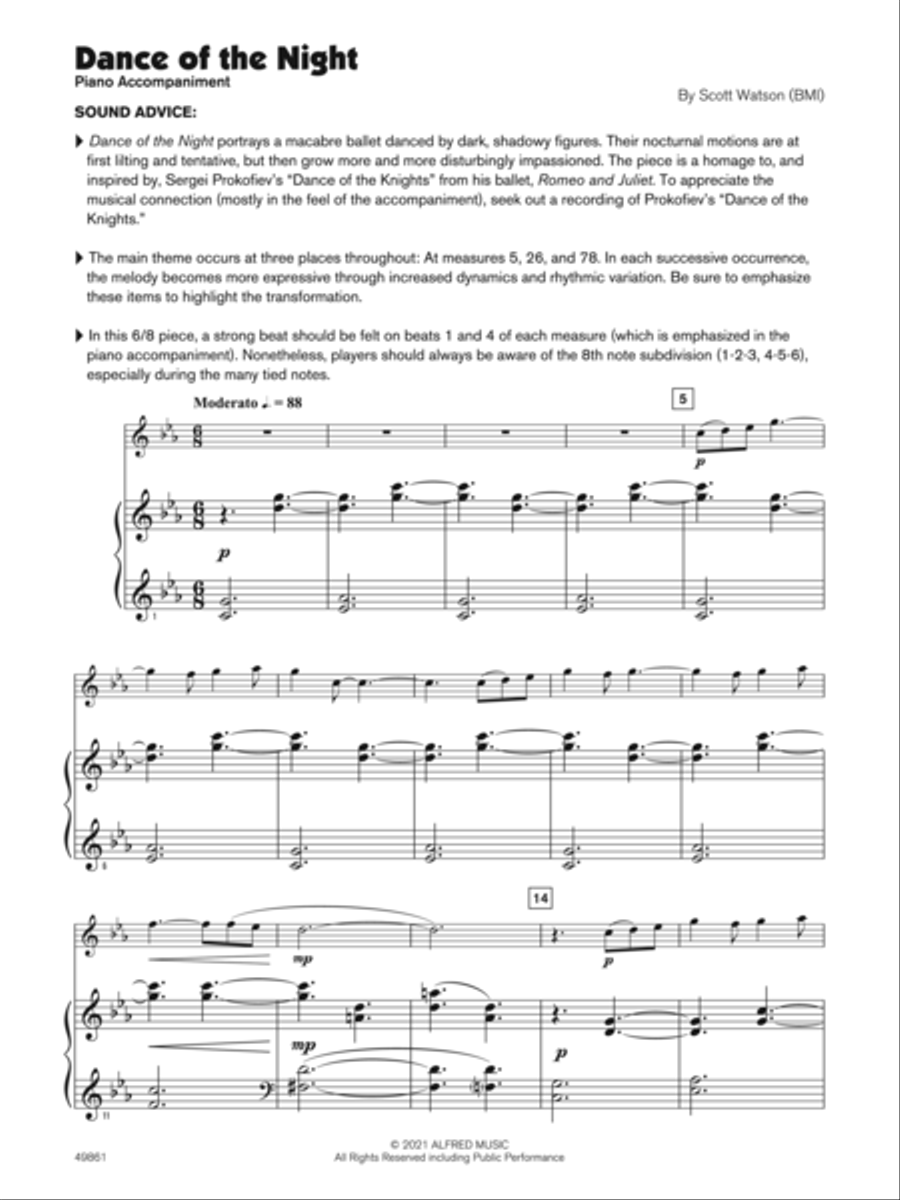 Dance of the Night (Sound Innovations Soloist, Bassoon) Small Ensemble scores gallery preview page 4