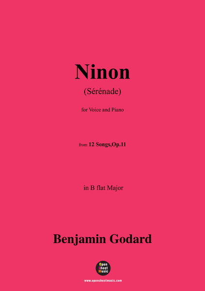 B. Godard-Ninon(Sérénade),in B flat Major