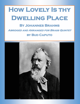 Book cover for How Lovely Is Dwelling Place- Abridged and Arranged for Brass Quintet