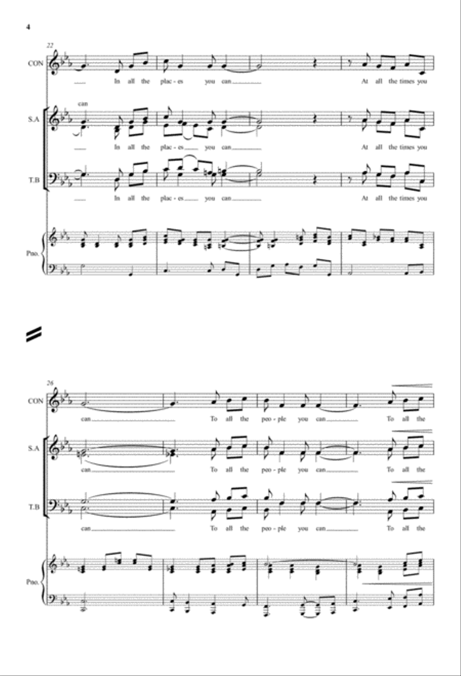 All the good you can 4-Part scores gallery preview page 3