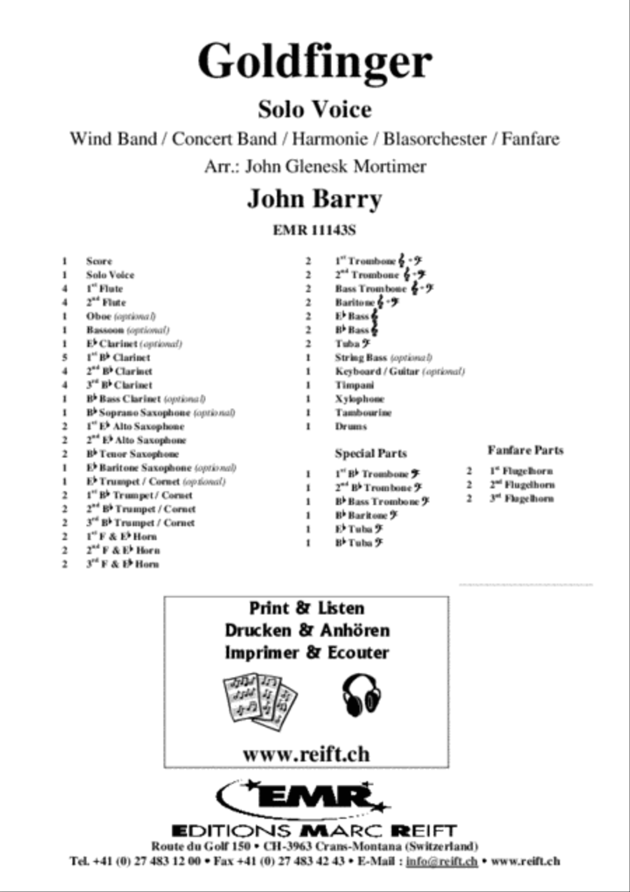Goldfinger Concert Band scores gallery preview page 2