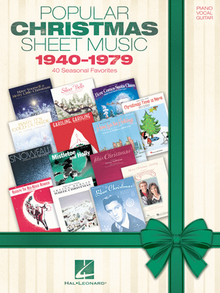 Book cover for Popular Christmas Sheet Music: 1940-1979