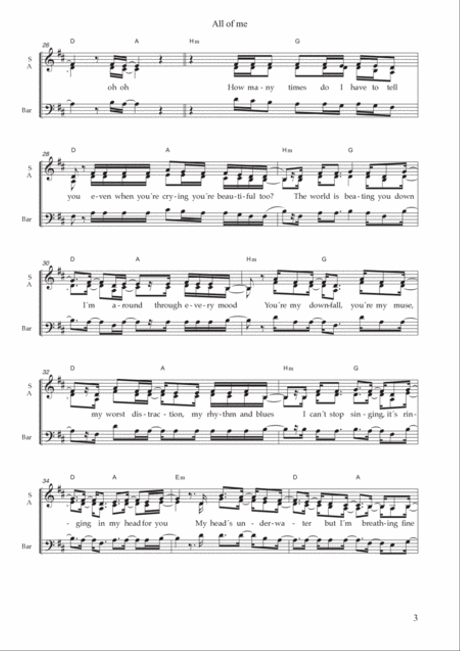 All Of Me 3-Part scores gallery preview page 3