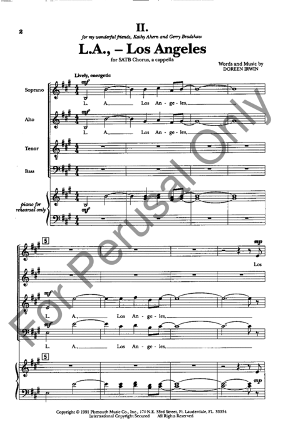 L.A., Los Angeles 4-Part scores gallery preview page 2