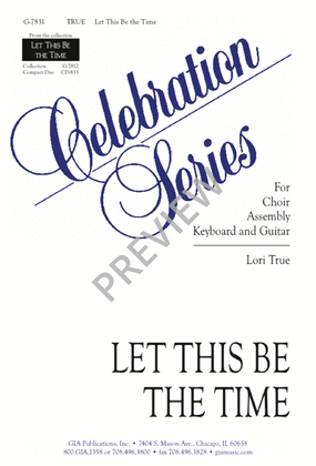 Book cover for Let This Be the Time