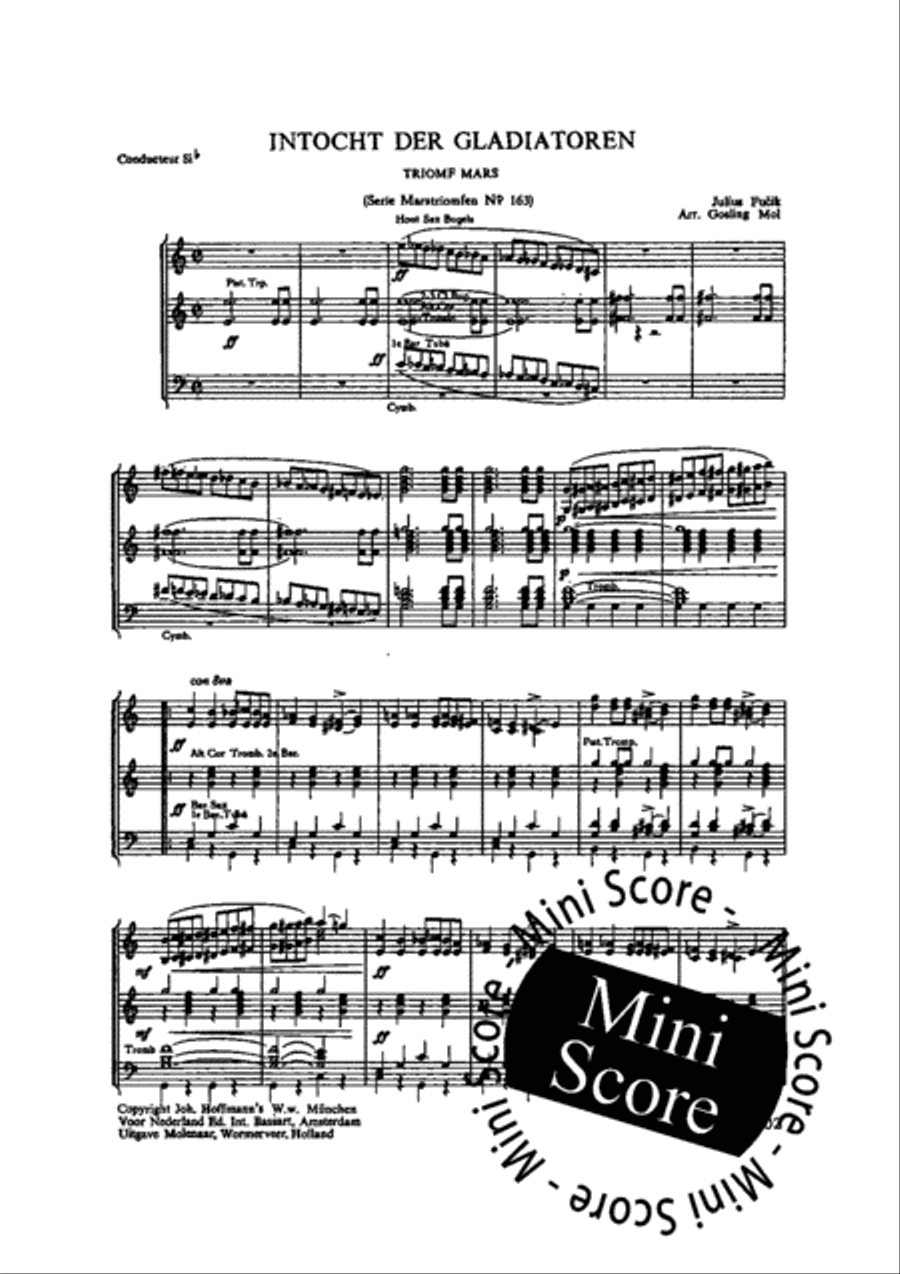 Intocht Der Gladiatoren Fanfare Band scores gallery preview page 5
