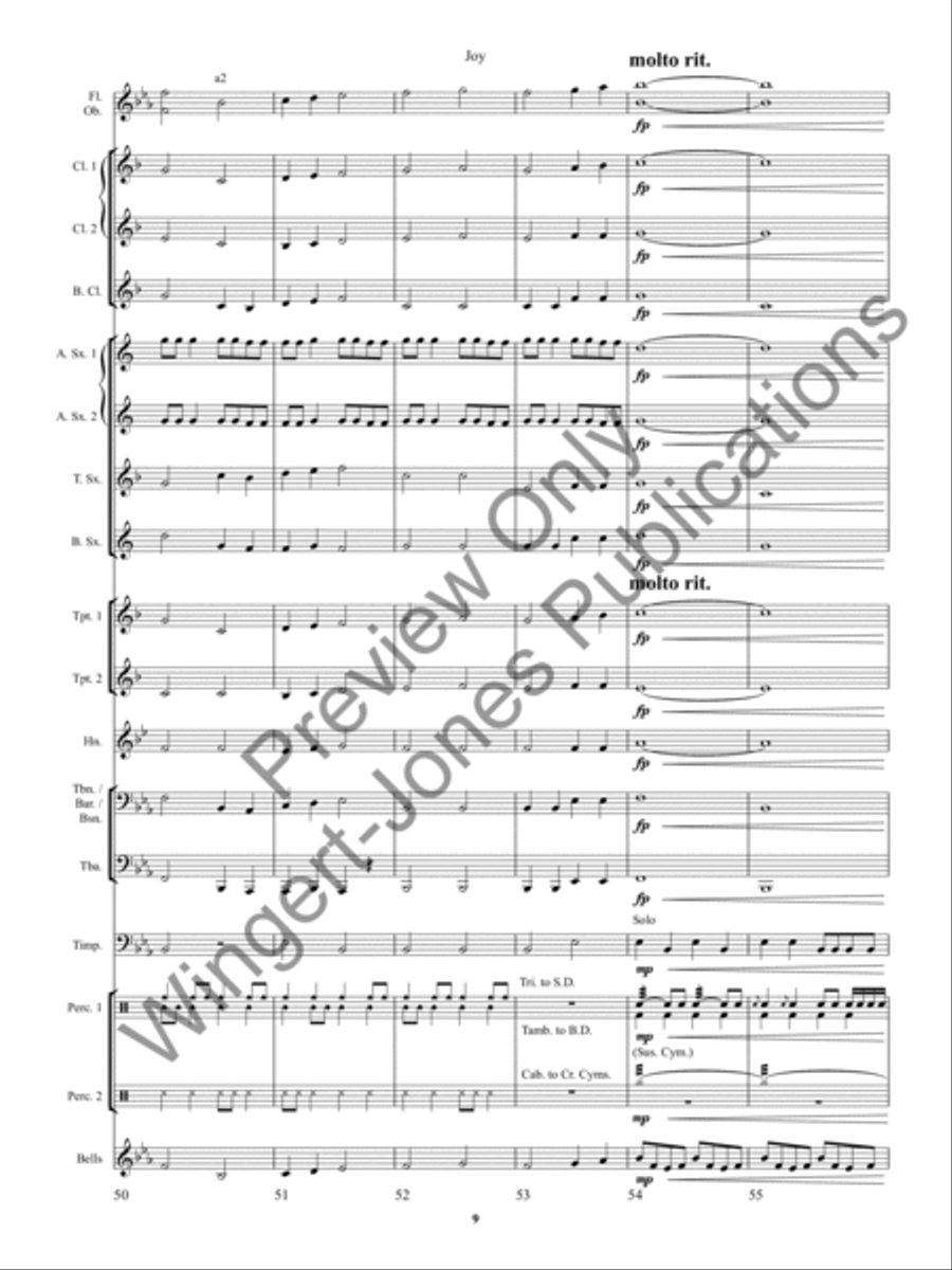 Joy Concert Band scores gallery preview page 13
