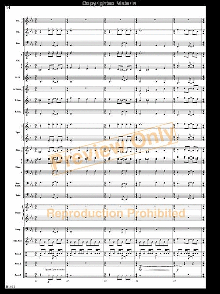 Nevermore Concert Band scores gallery preview page 13