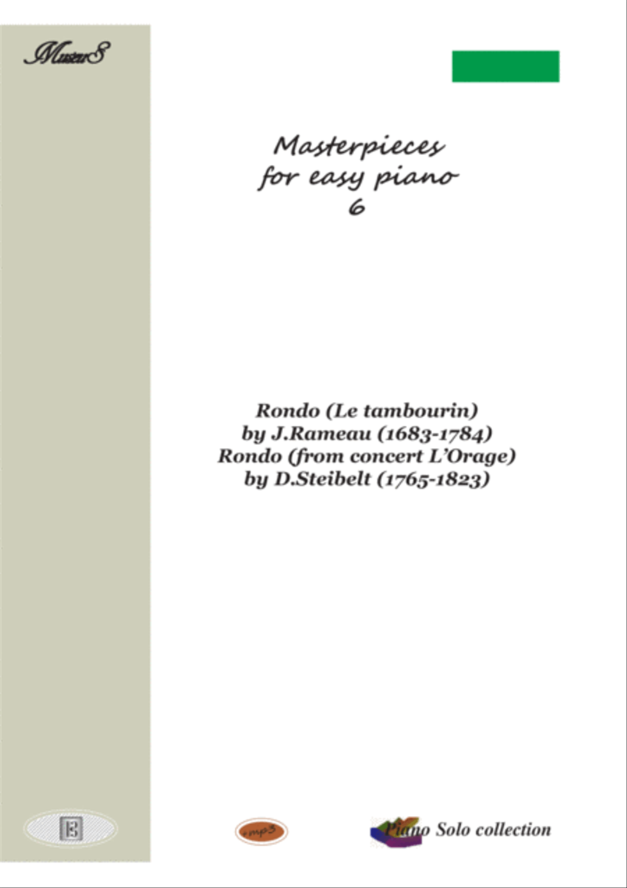 Masterpieces for easy piano 6 by J.Rameau and D.Steibelt image number null