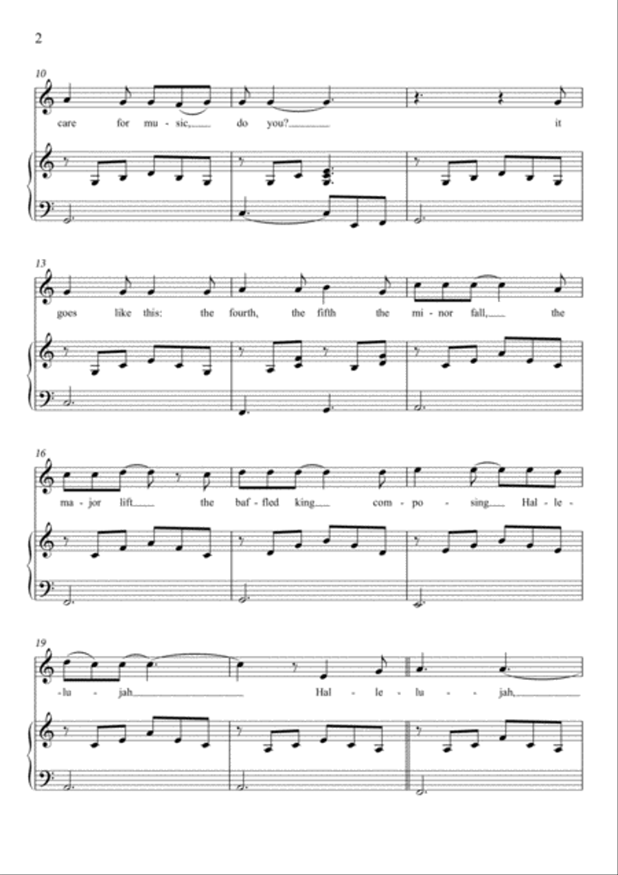 Hallelujah Small Ensemble scores gallery preview page 2