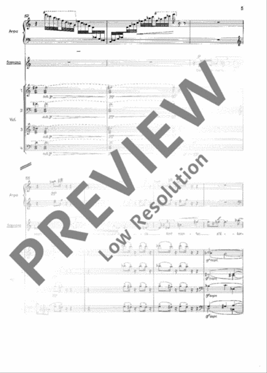 Moderne Orchester-Studien für Violine Orchestra scores gallery preview page 12