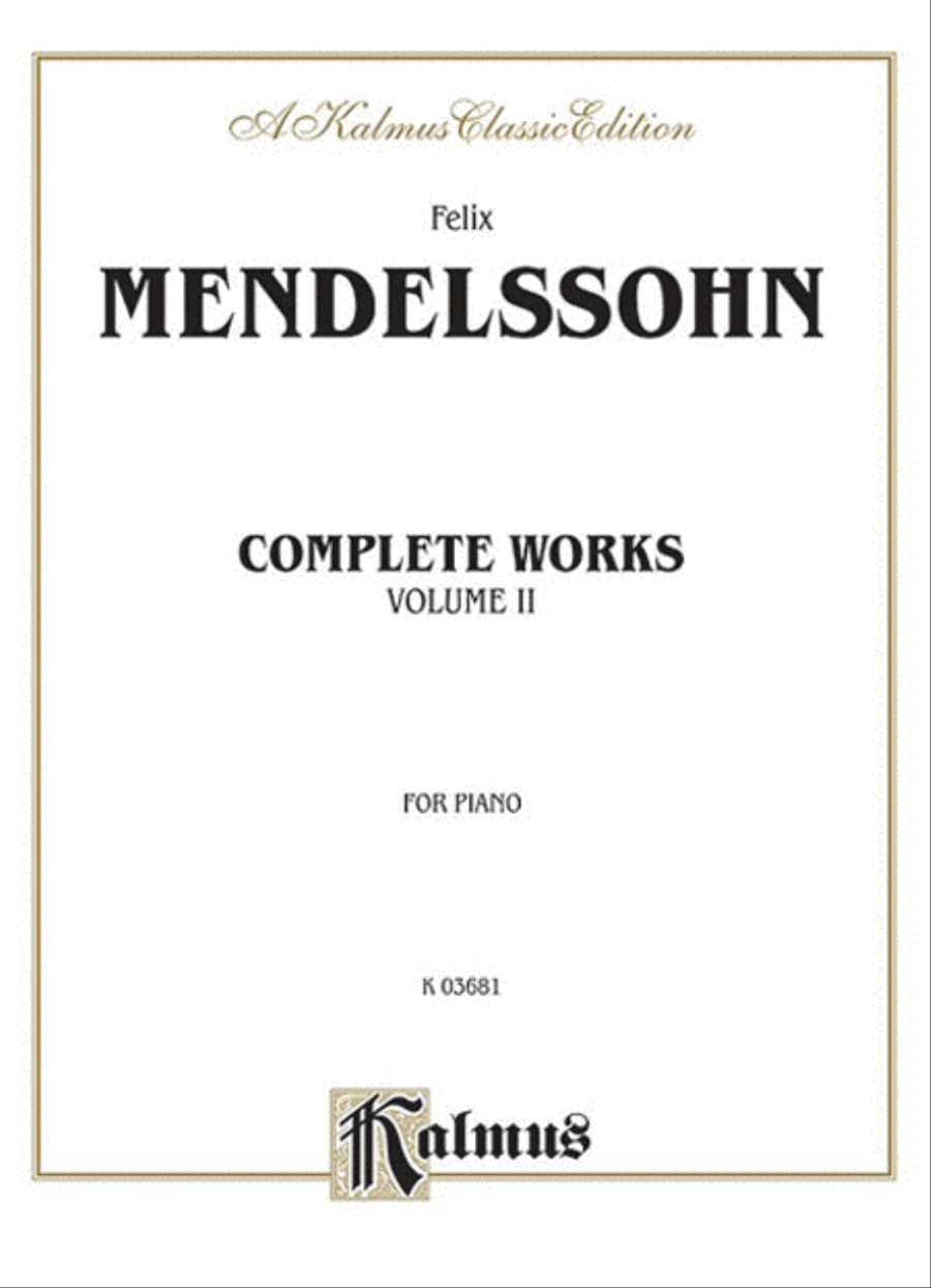 Complete Works, Volume 2 Piano Solo scores gallery preview page 1