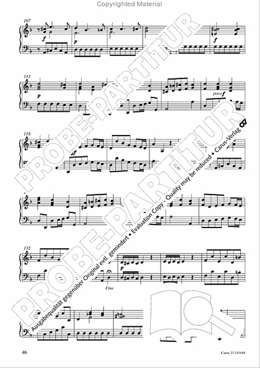 Markuspassion. Werkausgabe Reihe 1, Bd. 7 (Homilius) Organ scores gallery preview page 47