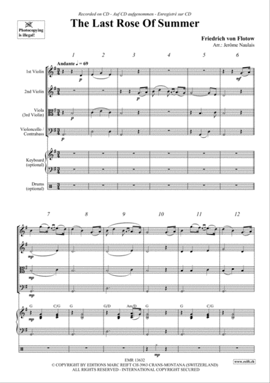 The Last Rose Of Summer String Quartet scores gallery preview page 3