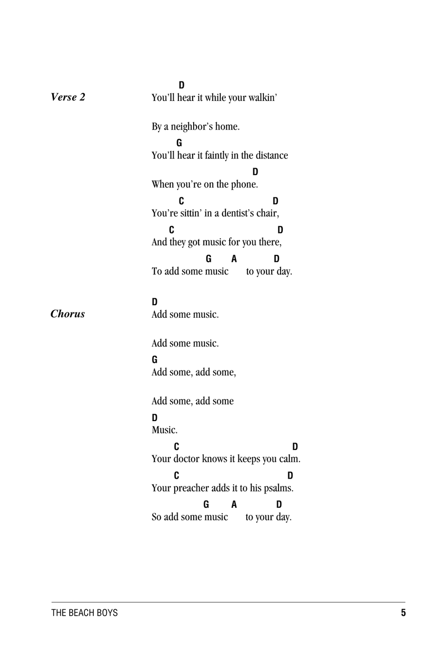 Add Some Music To Your Day Acoustic Guitar scores gallery preview page 2