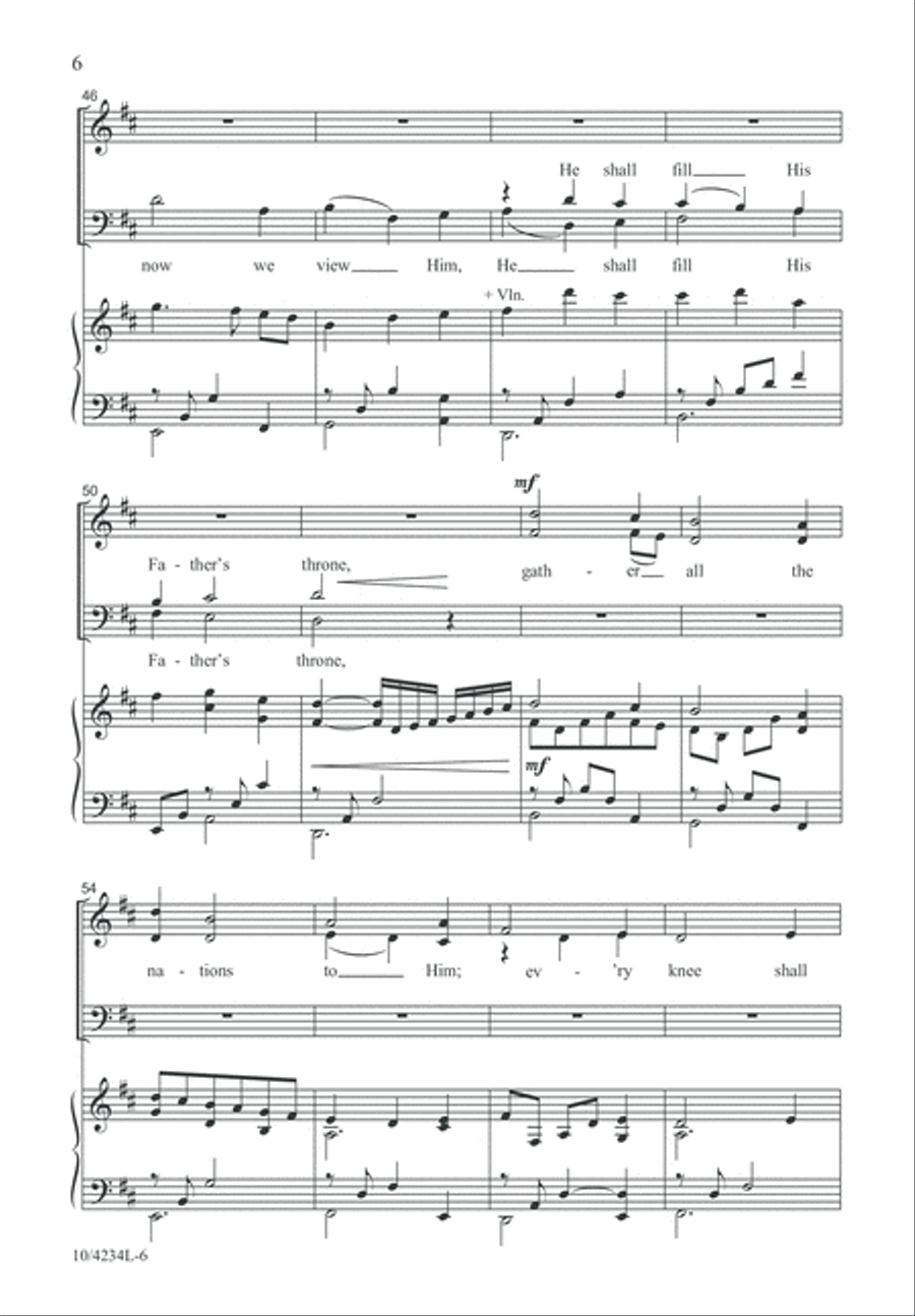 Carol of the Angels 4-Part scores gallery preview page 6