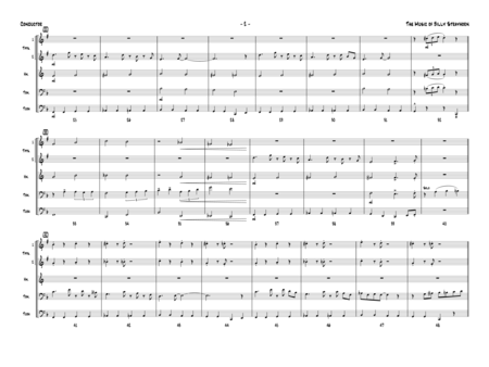 The Music Of Billy Strayhorn (Brass Quintet) (arr. Zachary Smith) - Full Score