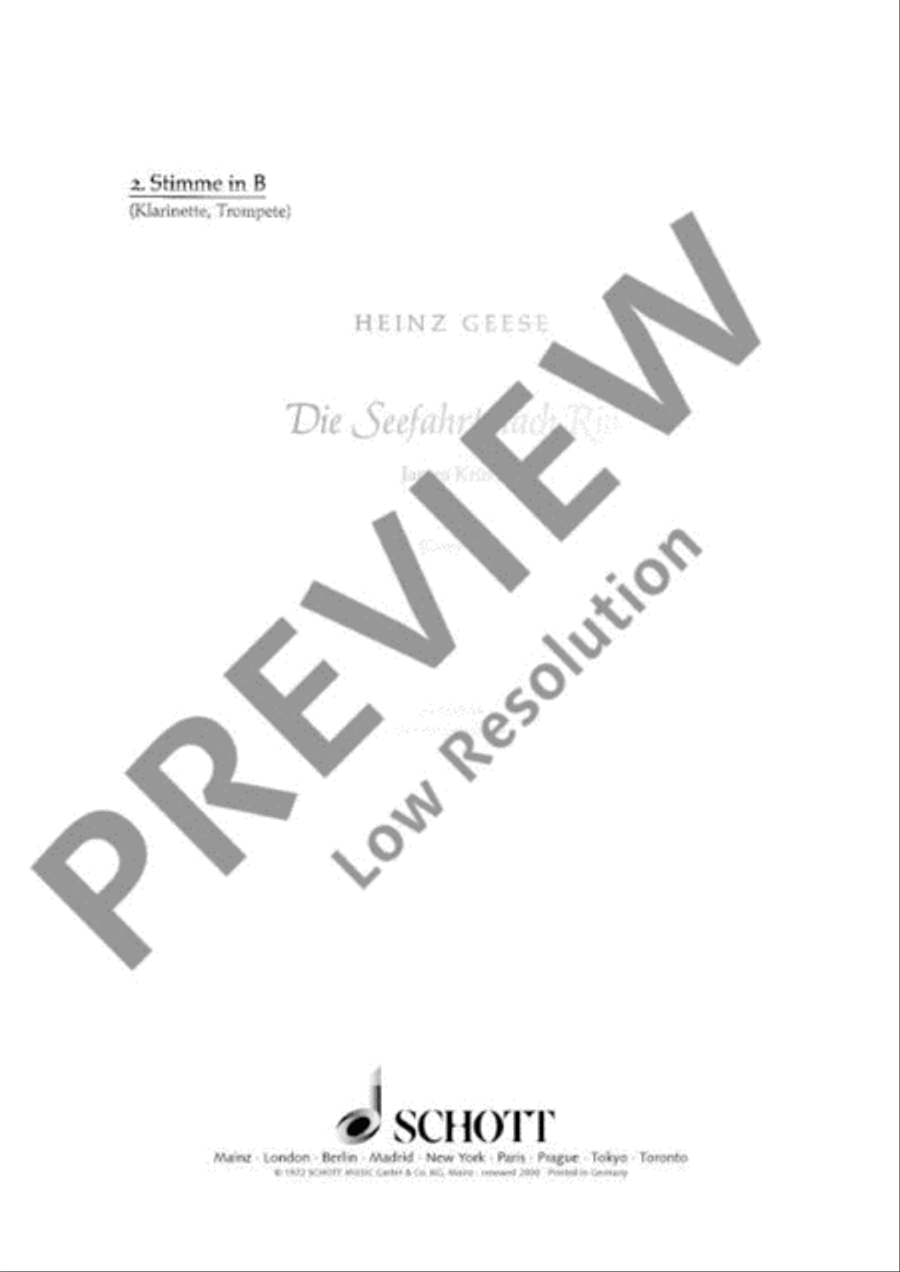 Die Seefahrt nach Rio Part scores gallery preview page 2