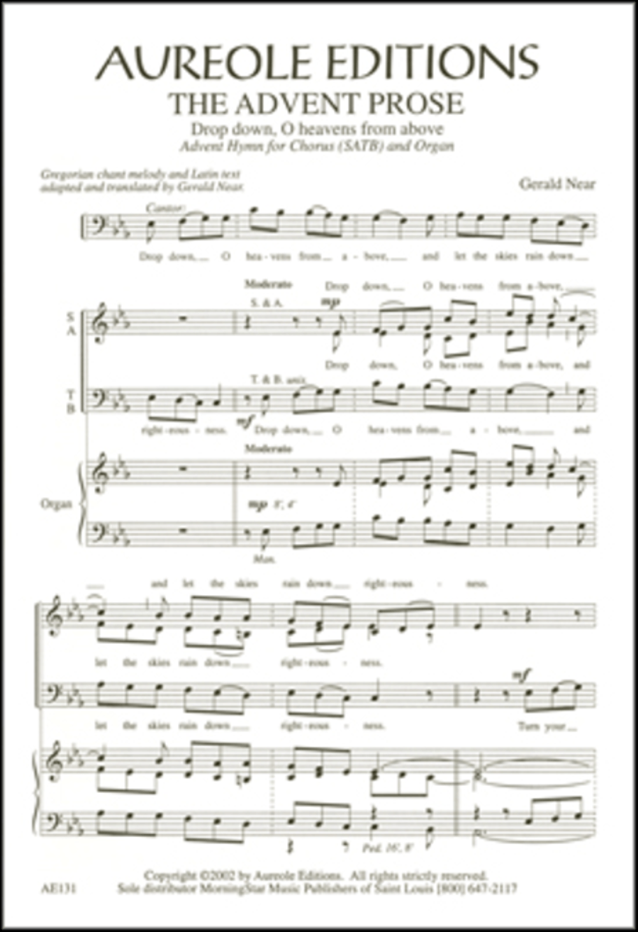 The Advent Prose The Advent Prose 4-Part scores gallery preview page 1