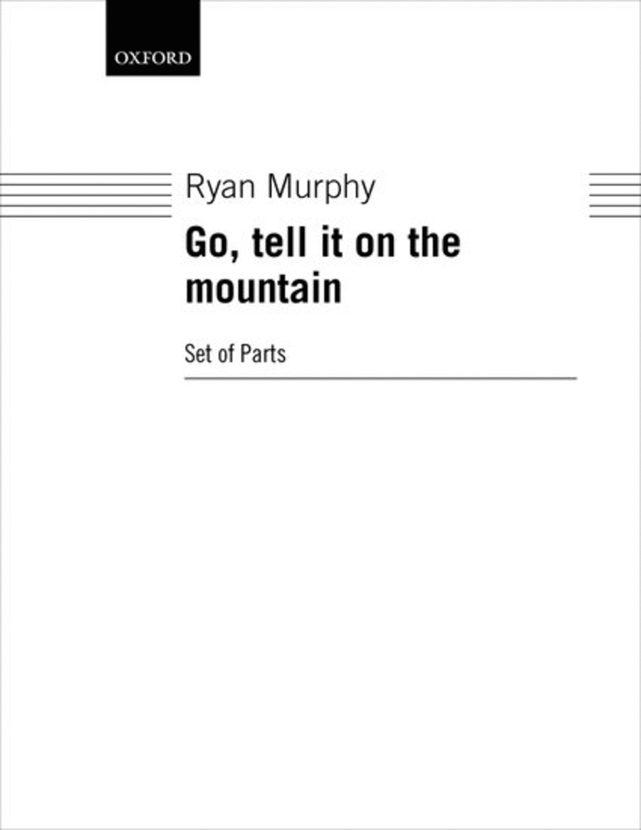 Go, tell it on the mountain 4-Part scores gallery preview page 1