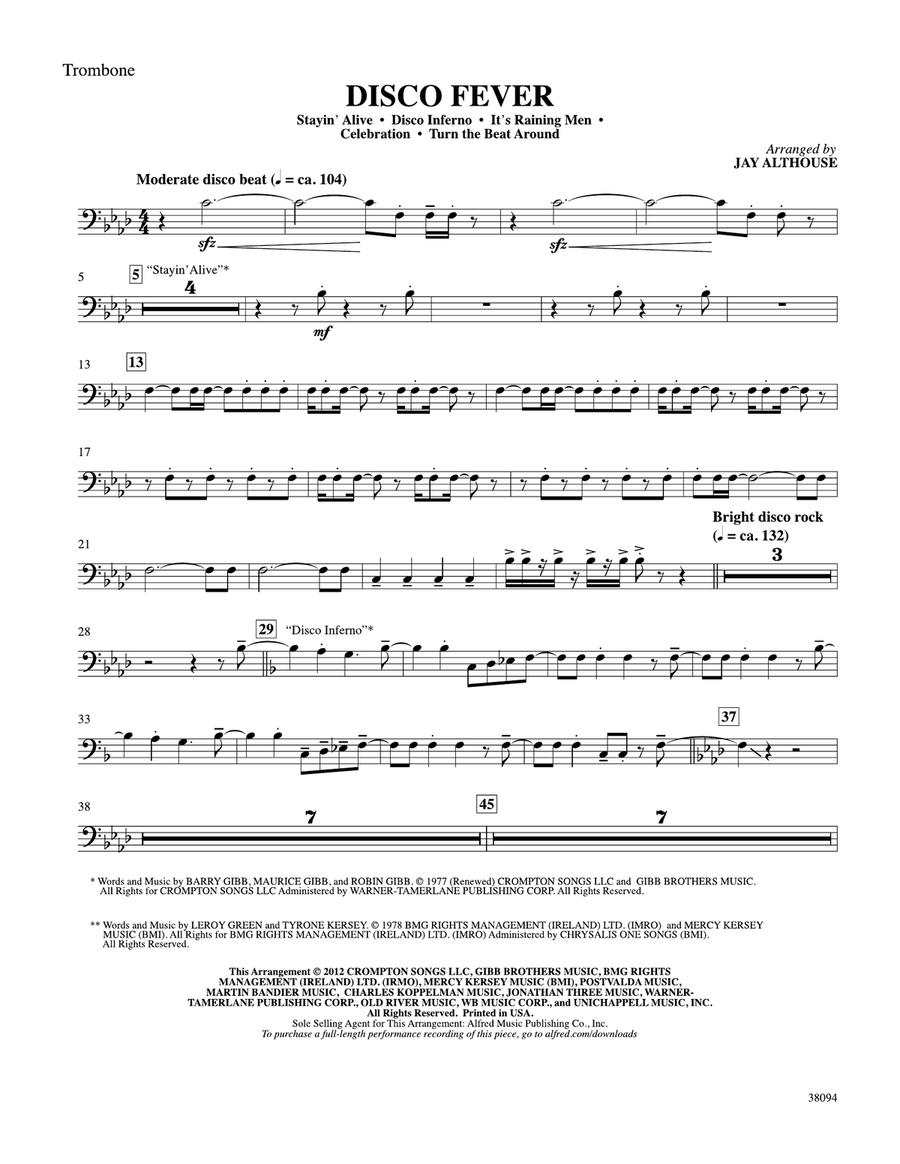 Disco Fever: 1st Trombone