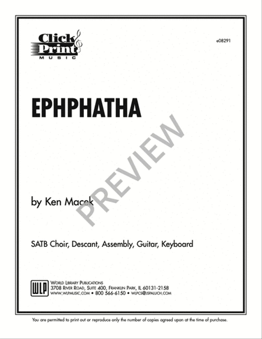 Ephphatha 4-Part scores gallery preview page 4