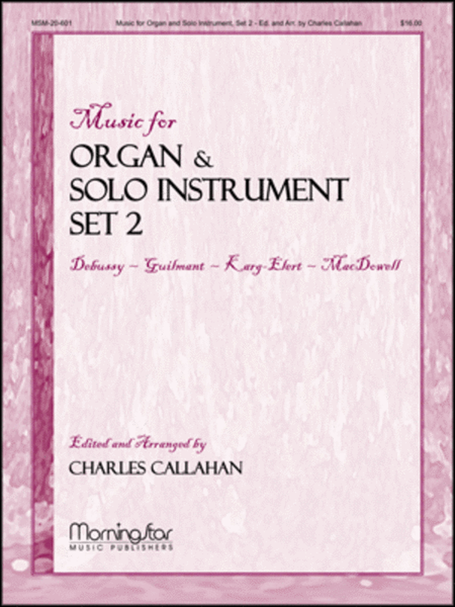 Music for Organ and Solo Instrument, Set 2 image number null