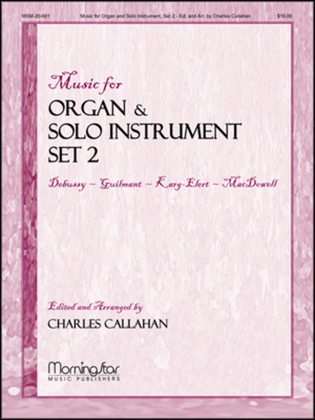 Book cover for Music for Organ and Solo Instrument, Set 2