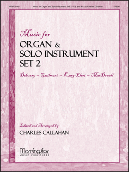 Music for Organ and Solo Instrument, Set 2 image number null