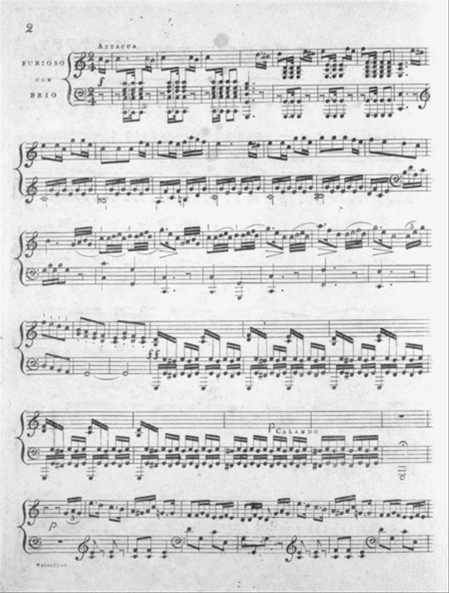 The Waterloo March And Introduction Piano Solo scores gallery preview page 3