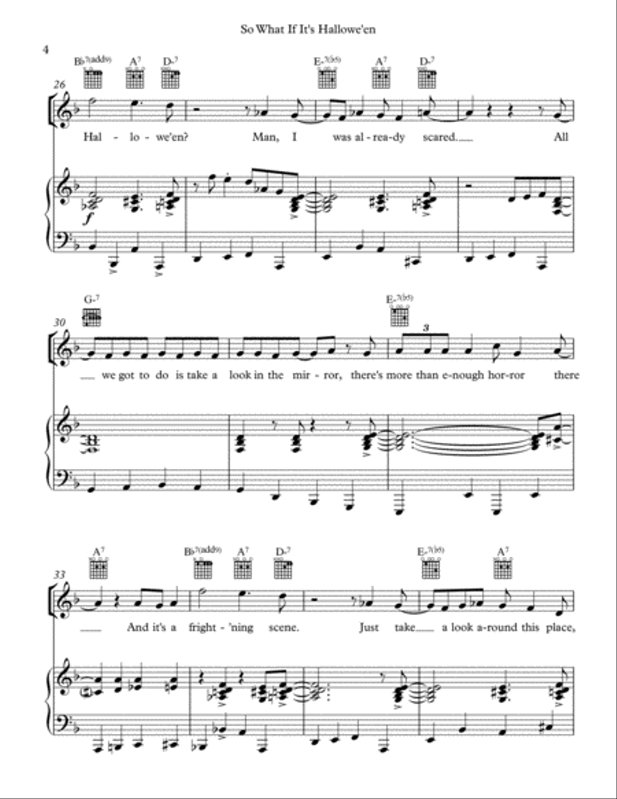 So What If It's Hallowe'en Voice scores gallery preview page 4