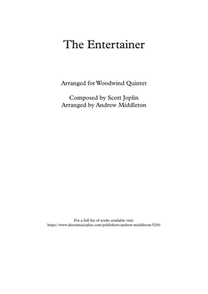 Book cover for The Entertainer arranged for Woodwind Quintet