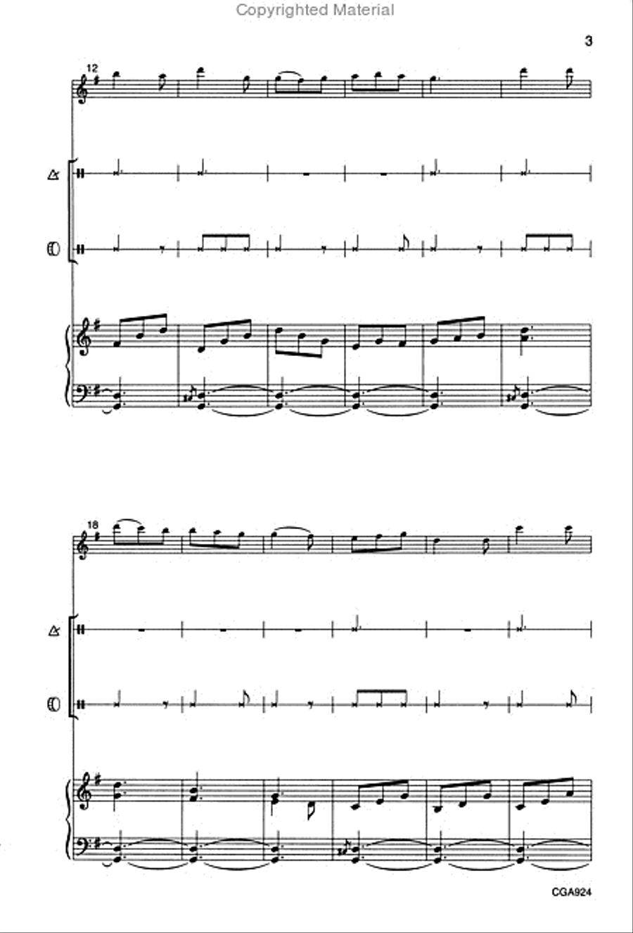 Bring a Torch, Jeannette, Isabella (Two-part) 2-Part scores gallery preview page 3