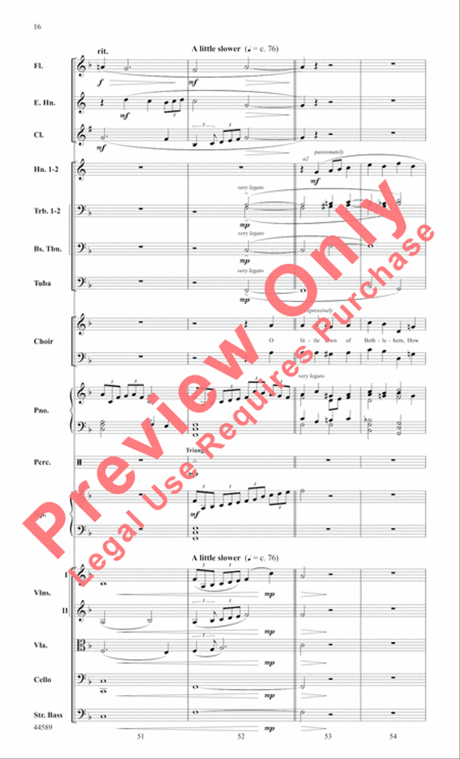Song of Bethlehem Choir scores gallery preview page 17