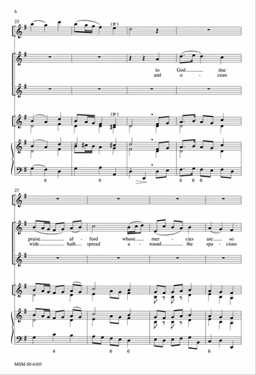 Psalm 136 Psalm 136 2-Part scores gallery preview page 6
