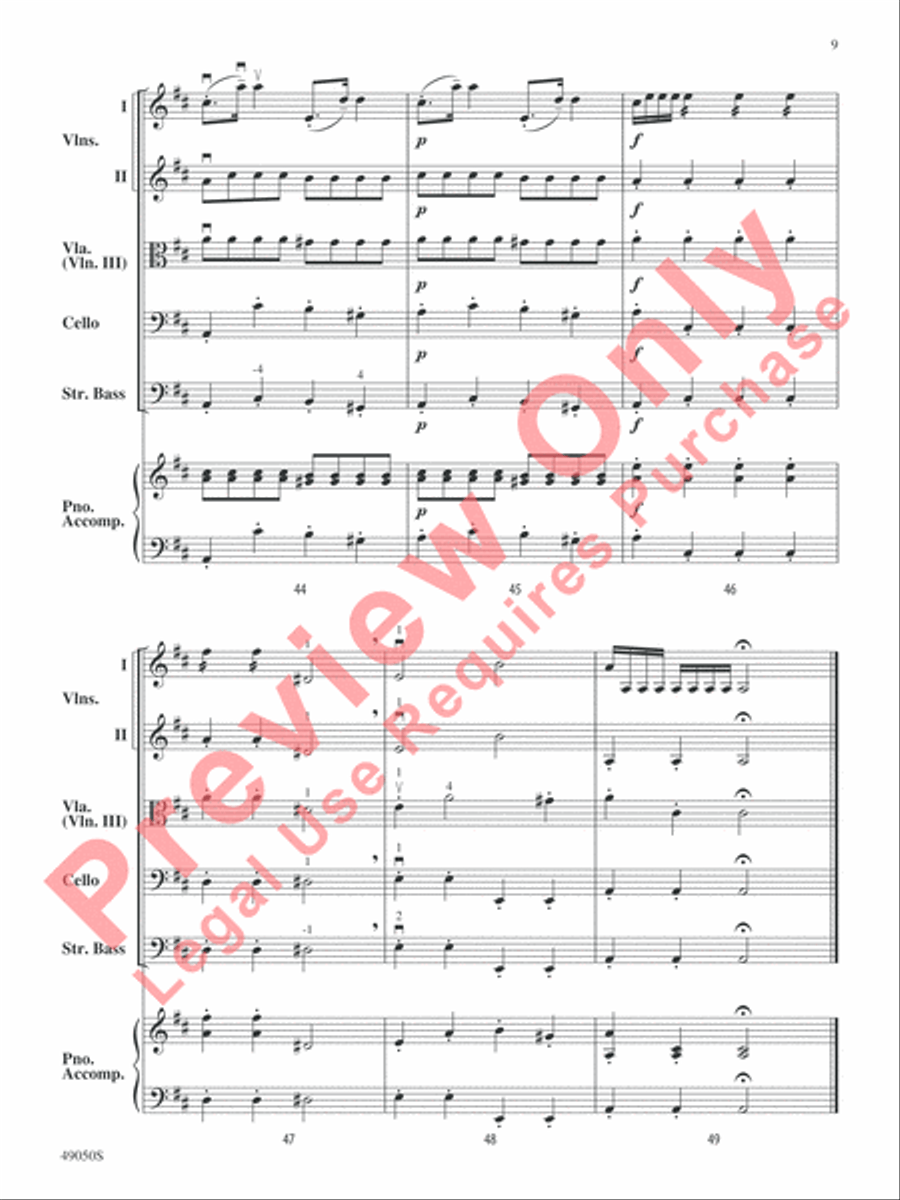 Zoomies, a Virtual Concert String Orchestra scores gallery preview page 10