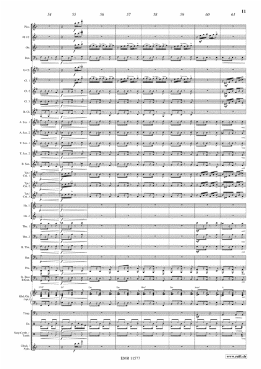 Flight To Buenos Aires Concert Band scores gallery preview page 12