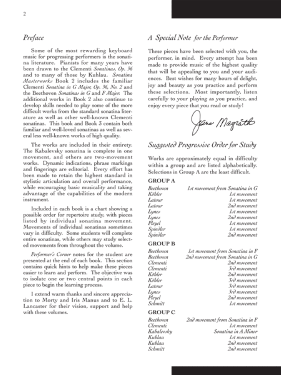 Sonatina Masterworks, Book 2 Piano Solo scores gallery preview page 3
