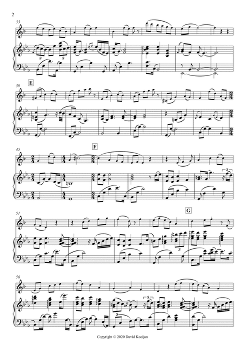 Menuet II - EASY (soprano sax & piano) image number null