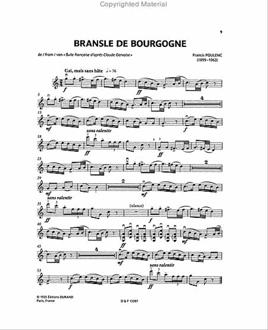 Esprit Français Esprit Français Violin Solo scores gallery preview page 3