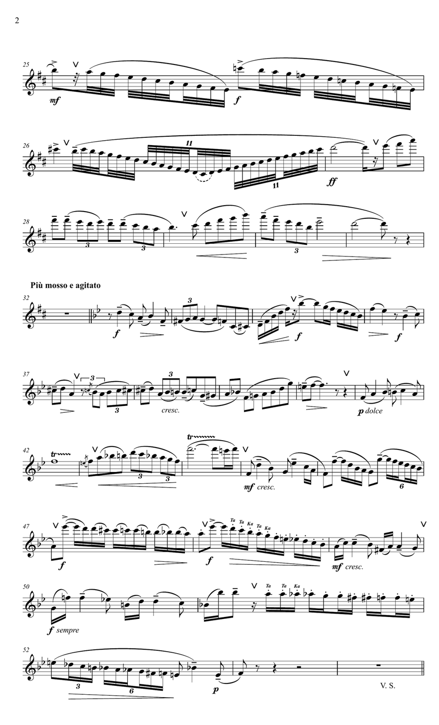 Chaminade, Concertino for Solo Flute Chaminade, Concertino for Solo Flute Chamber Orchestra scores gallery preview page 3
