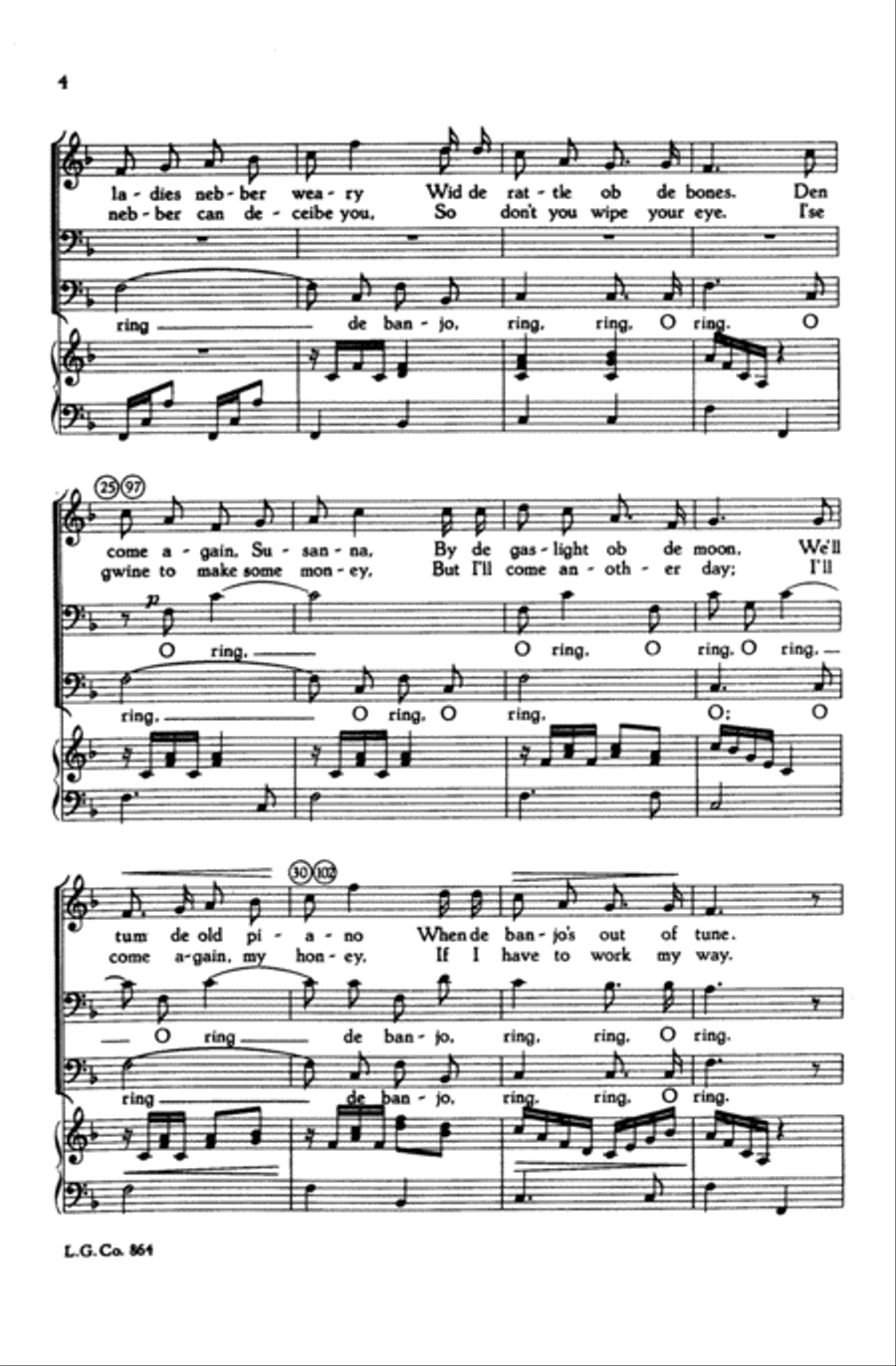 Ring de Banjo Ring de Banjo Choir scores gallery preview page 2